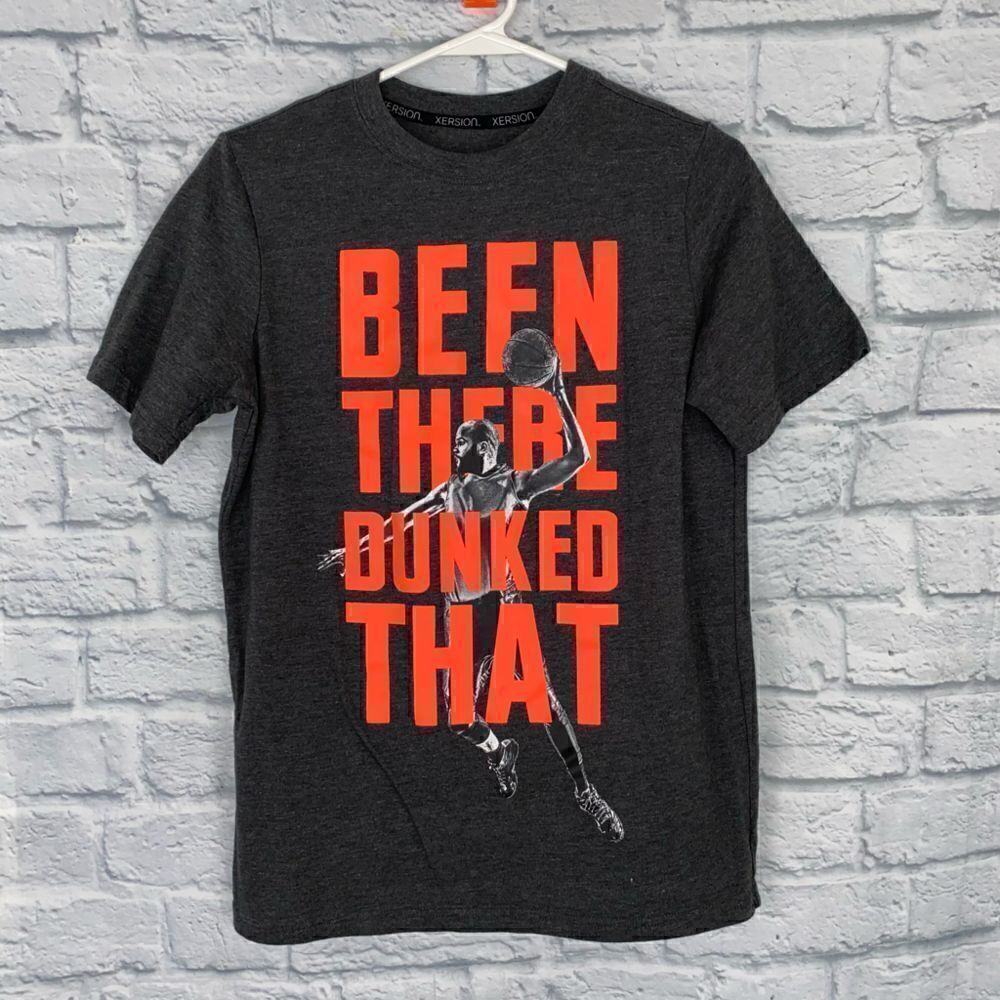 Xersion graphic print short sleeve Crewneck basketball t-shirt L 14/16